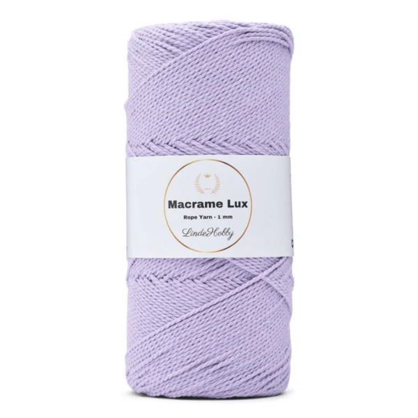 LindeHobby Macrame Lux, Knyttegarn, 1 mm